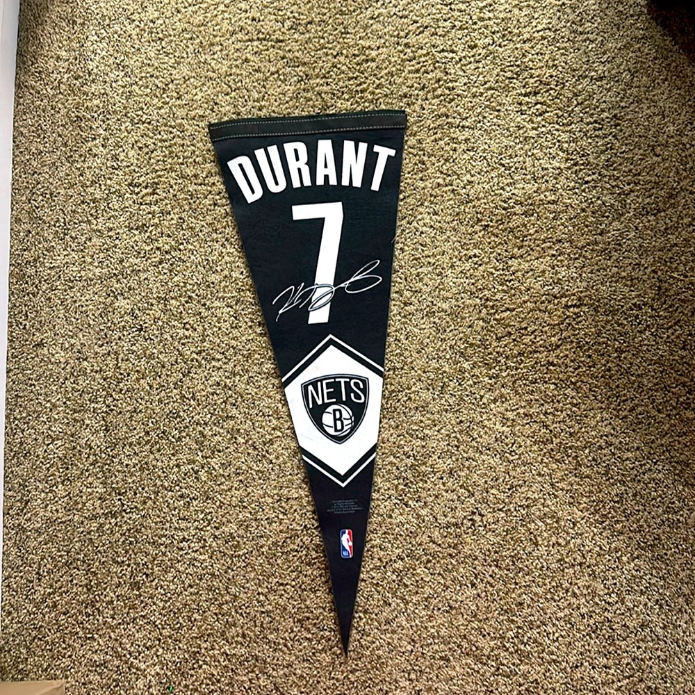 Kevin Durant New York Nets Penant